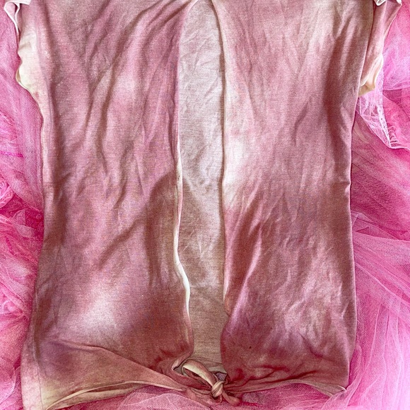 Cute chic back out Tie shirt Variety wear! - Picture 2 of 3